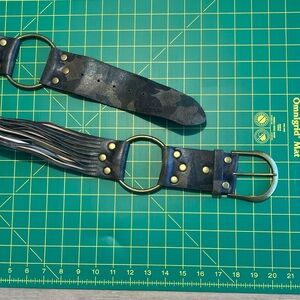 Hype Camo Tan Faux Leather Belt Large